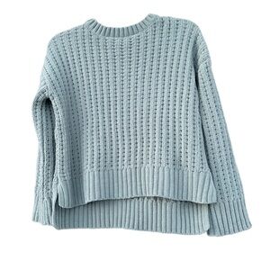 pink republic textured knit sweater – size small – light green sage